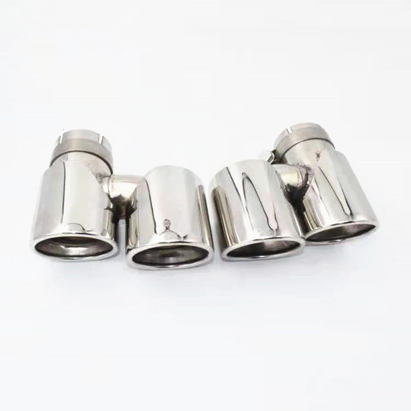 Stainless Silver Car Exhaust Tip For BMW 6 Series 640LI Upgrade M6 1