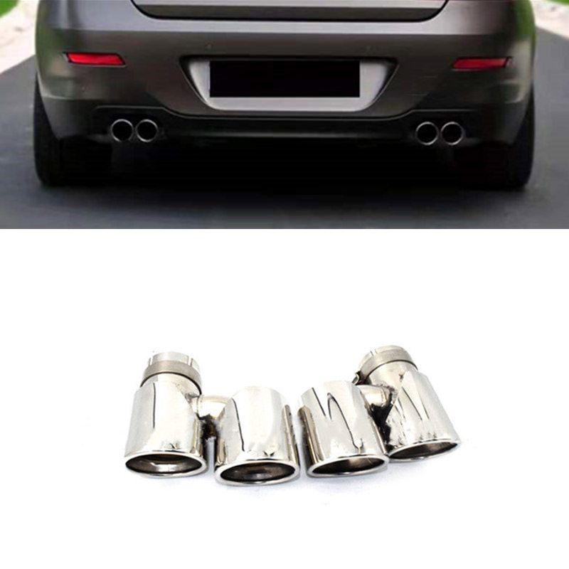 Stainless Silver Car Exhaust Tip For BMW 6 Series 640LI Upgrade M6 5