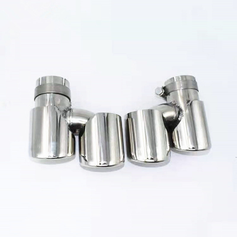 Stainless Silver Car Exhaust Tip For BMW 6 Series 640LI Upgrade M6 2