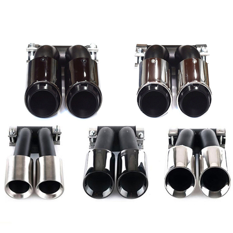 Exhaust Pipe Muffler Tip Tails For Porsche 718 Cayman Boxster 981 1
