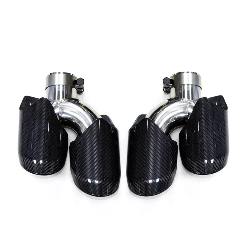 Exhaust Pipe Tail Throat Nozzles For Porsche Macan 2014-2018 1