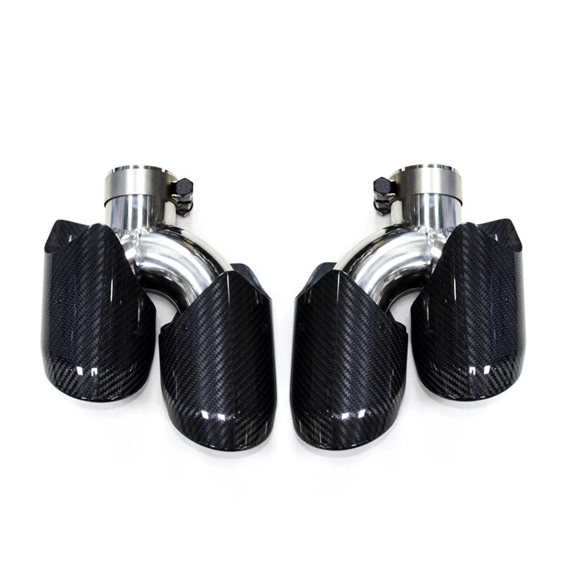 Exhaust Pipe Tail Throat Nozzles For Porsche Macan 2014-2018 1