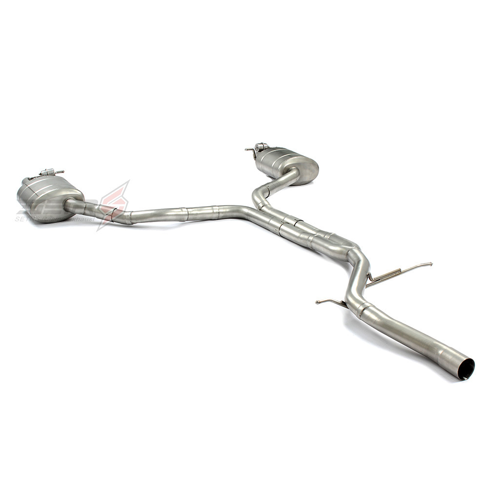 Stainless Steel Exhaust Catback Suitable for AUDI A6 A7 C7 C8 2.0 18-20 5
