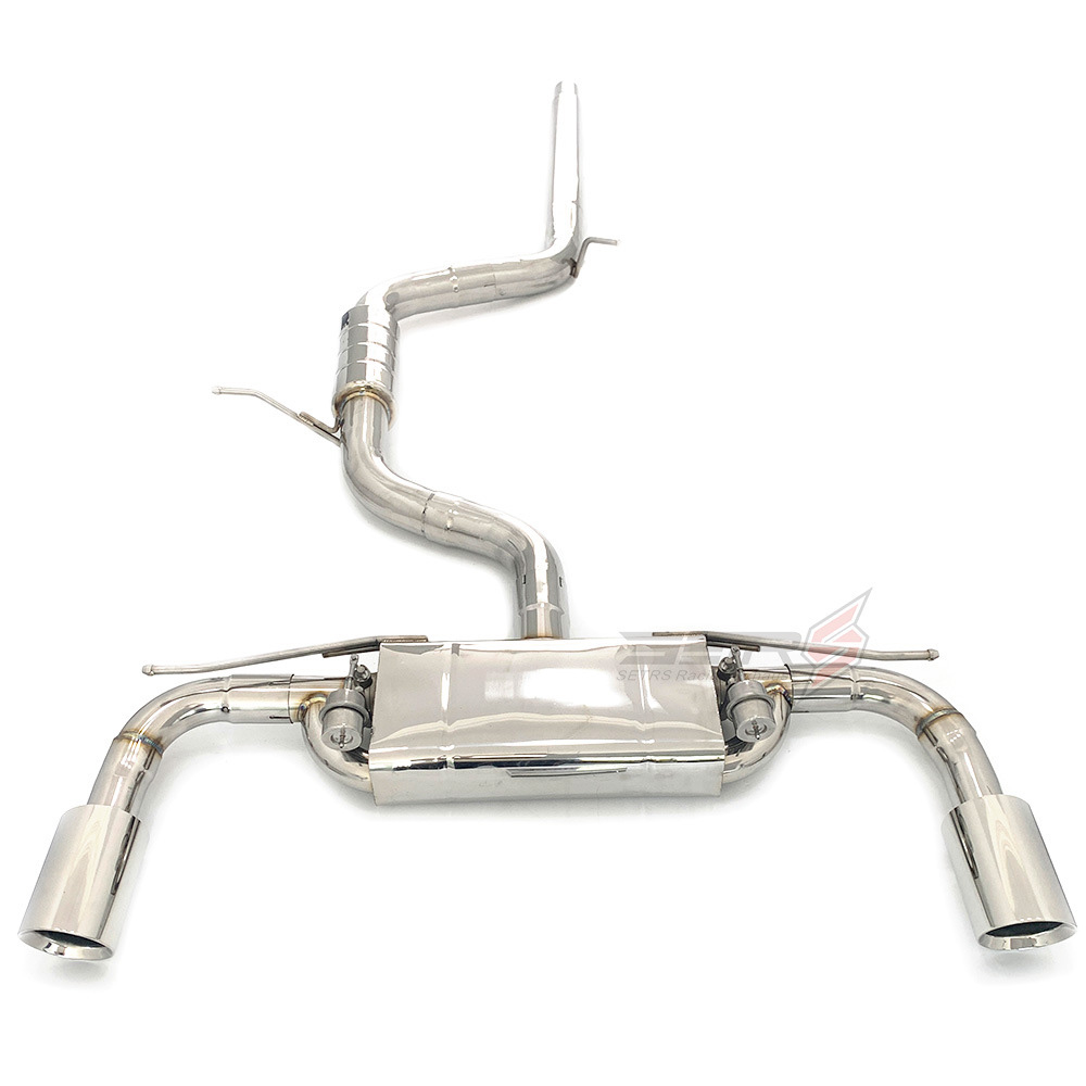 Double Valve Muffler Tip Exhaust System Catback For Golf 7th GTI 2