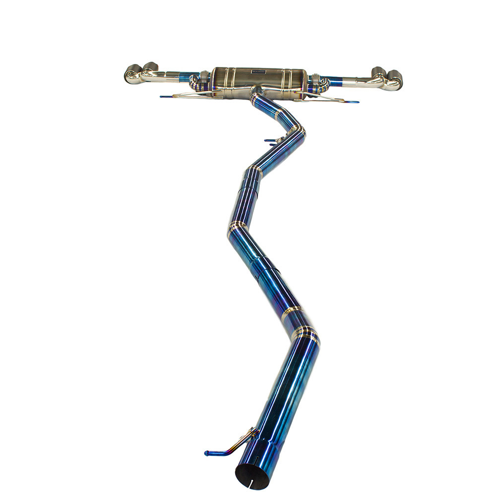 For BMW X5 3.0 Titanium Alloy Blue Automobile Exhaust Cat-Back 4