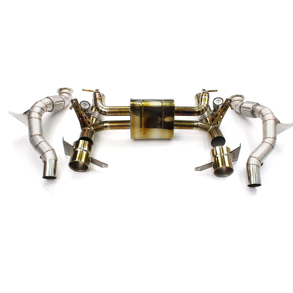 Car Exhaust Cat-back Titanium Alloy For Ferrari 488 2015-2018 1