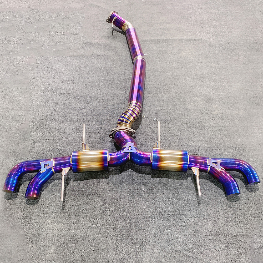 Car Exhaust System Catback For Nissan GTR R35 Titanium Alloy 1