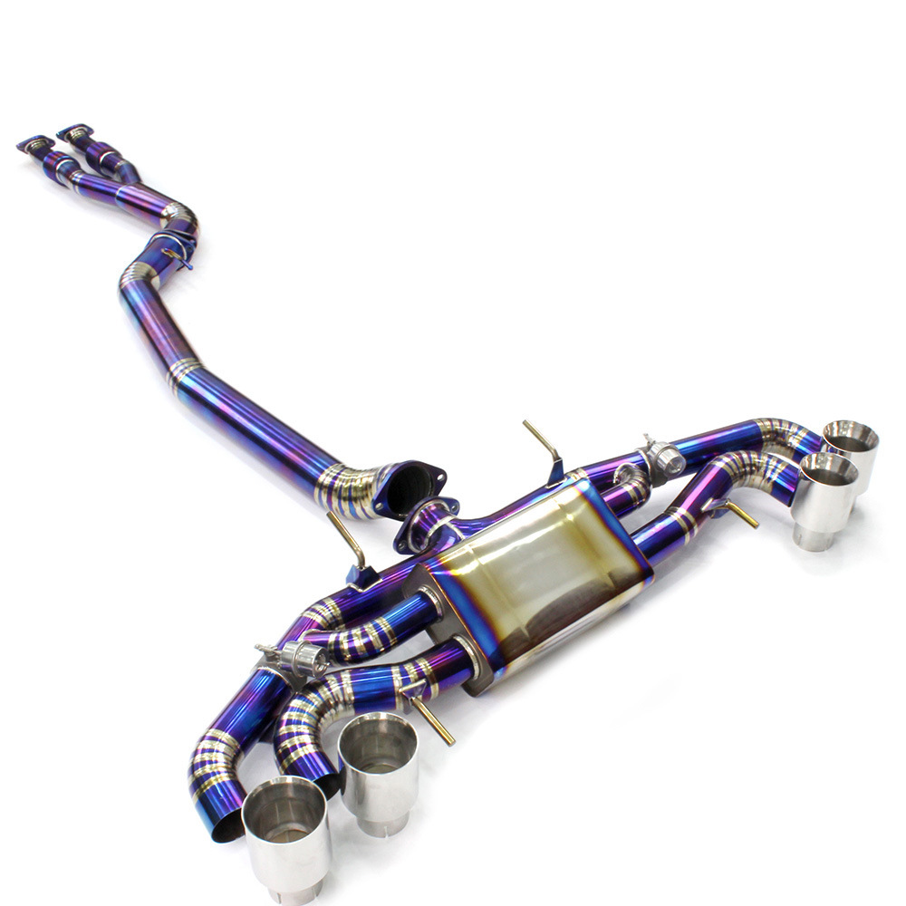 Car Exhaust System Catback For Nissan GTR R35 Titanium Alloy 3