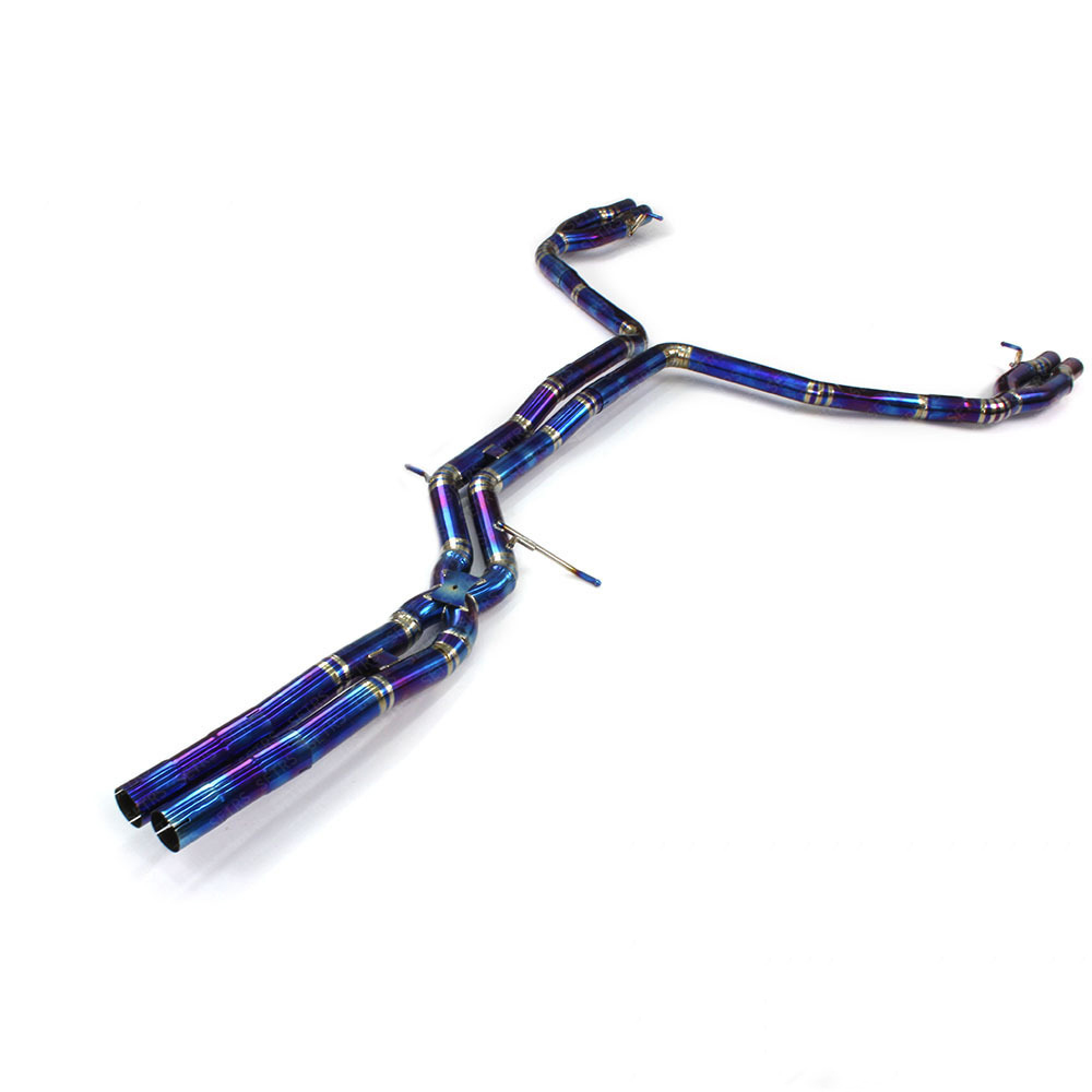 Car Cat-Back Exhaust System Titanium For Audi S6 S7 RS6 RS7 4.0T 3