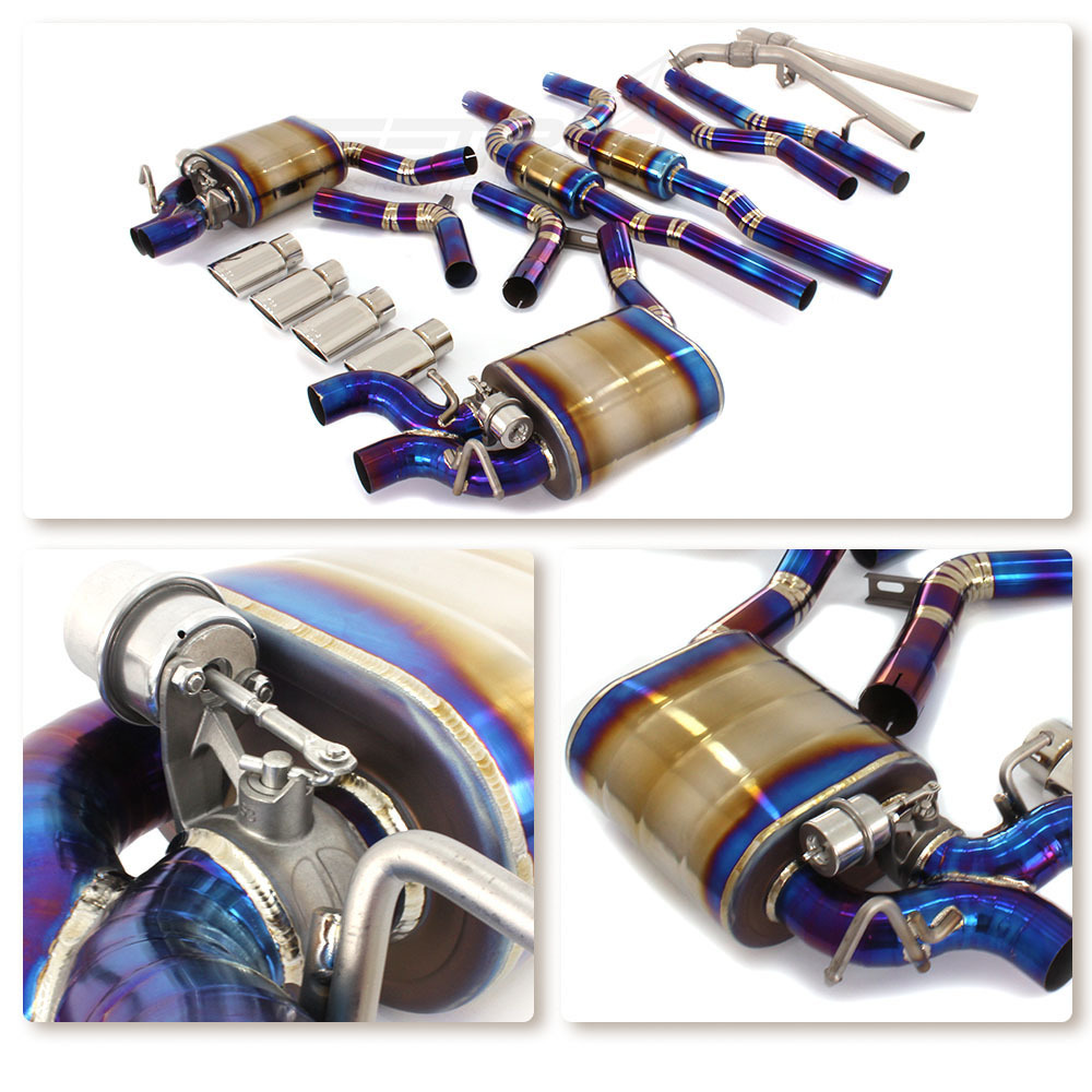 Car Exhaust Catback For Mercedes Benz AMG C63 W204 2011-2015 6.2T 5