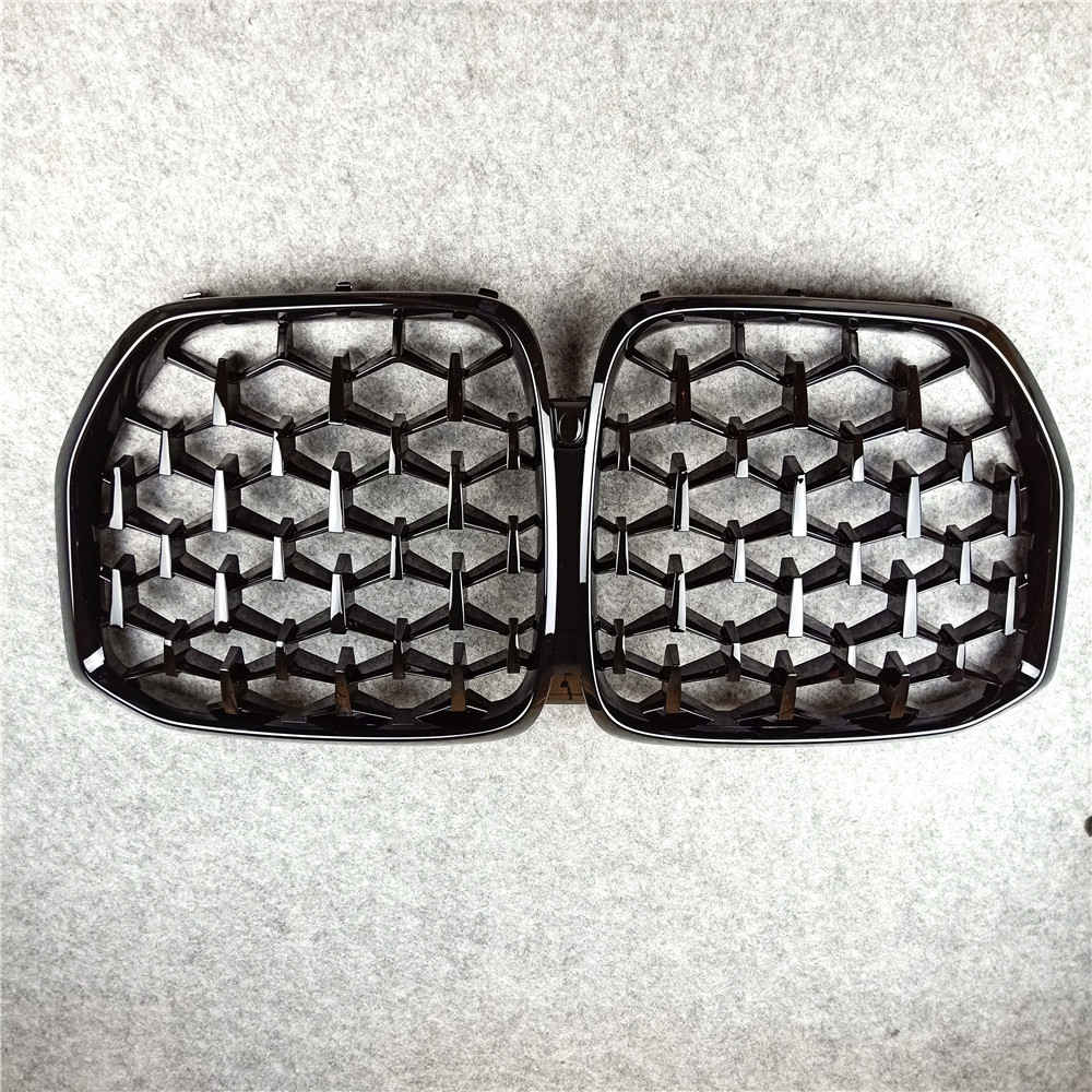 Grilles de maille de grilles de rein avant de pare-chocs de diamant pour BMW X5 G05 2019 1