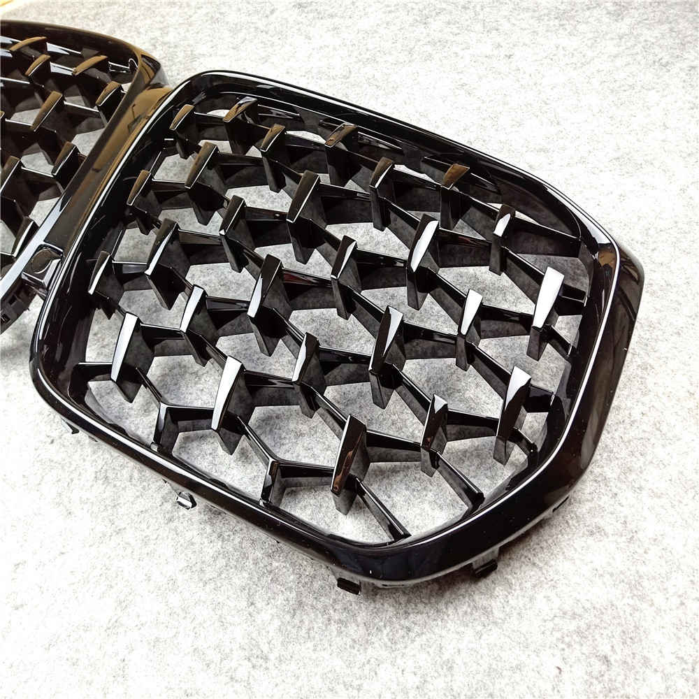 Grilles de maille de grilles de rein avant de pare-chocs de diamant pour BMW X5 G05 2019 5