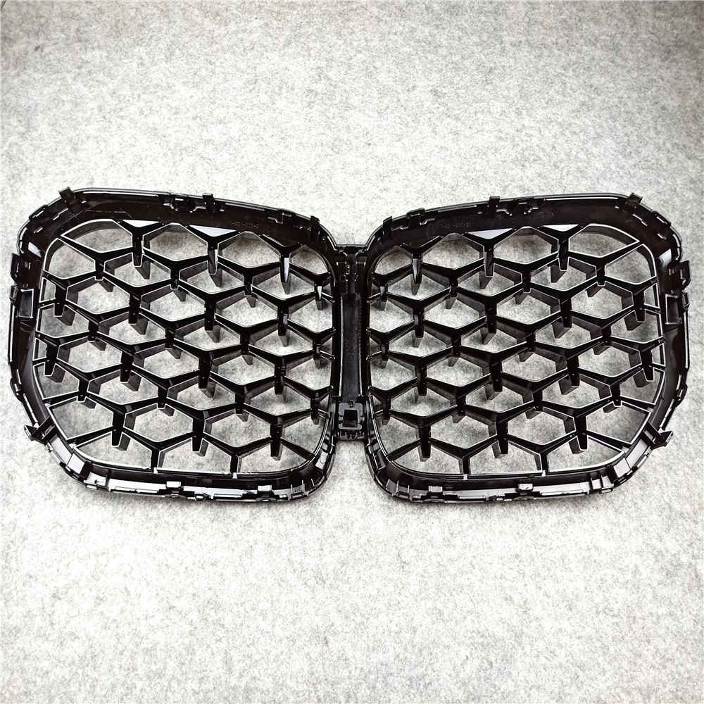 Grilles de maille de grilles de rein avant de pare-chocs de diamant pour BMW X5 G05 2019 2