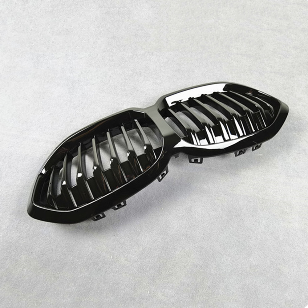 Black Bumper Front Mesh Grills Grilles For BMW 1 Series F40 2020+ 3