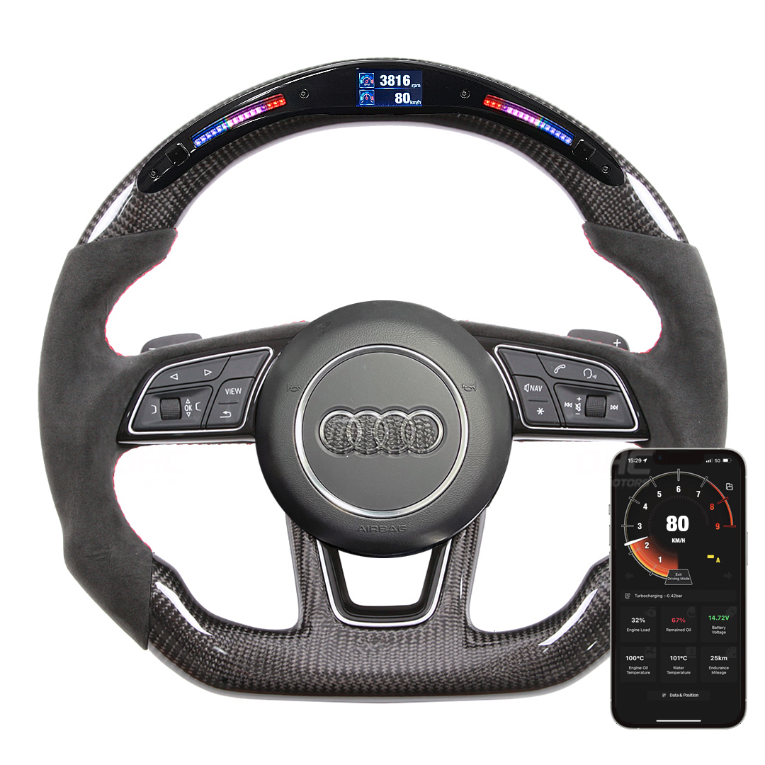 Volante per corse a LED per Audi S3 S4 S5 rs3 rs4 rs5 rs6 rs7 1