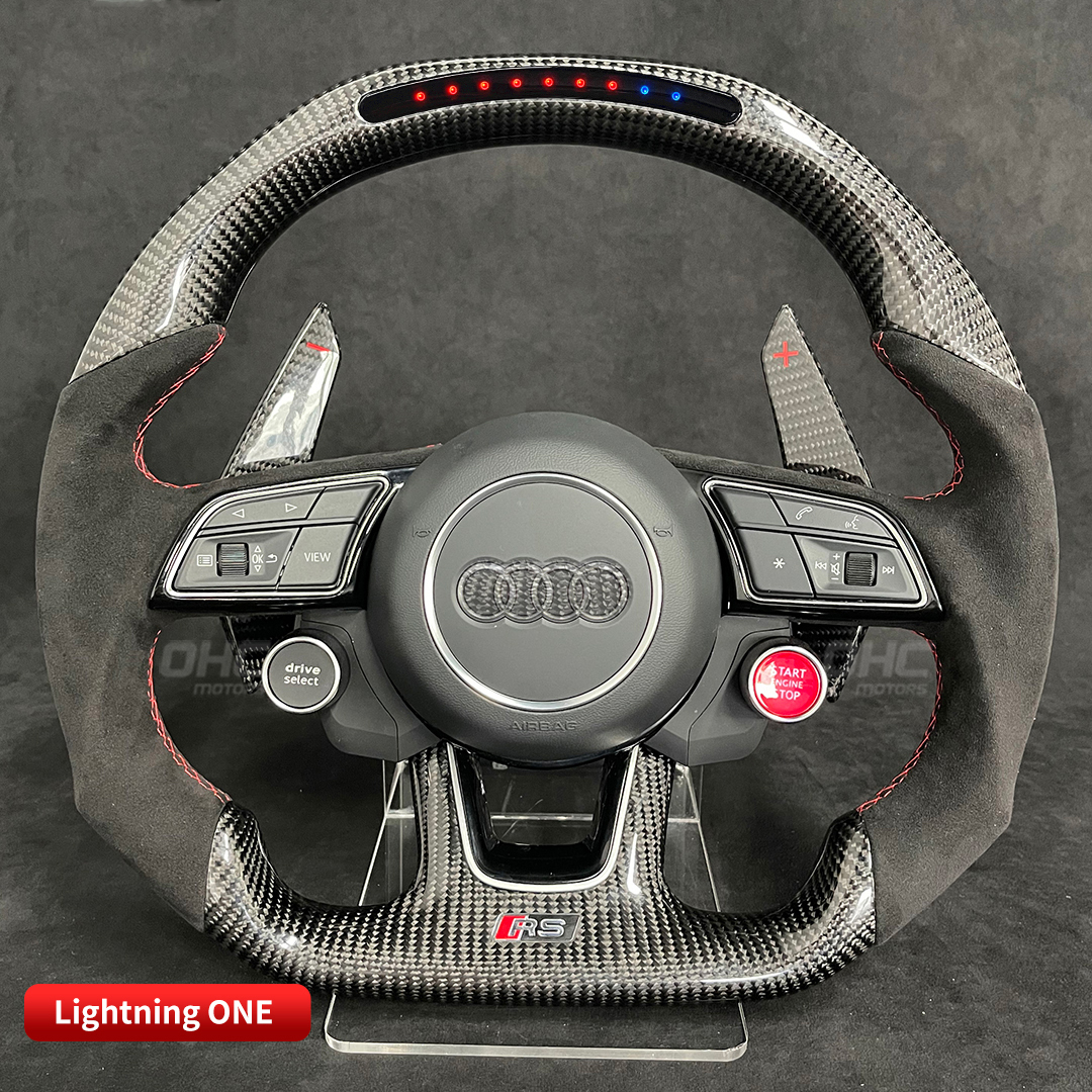 Volante per corse a LED per Audi S3 S4 S5 rs3 rs4 rs5 rs6 rs7 4