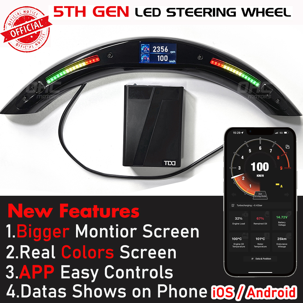Volante per corse a LED per Audi S3 S4 S5 rs3 rs4 rs5 rs6 rs7 2