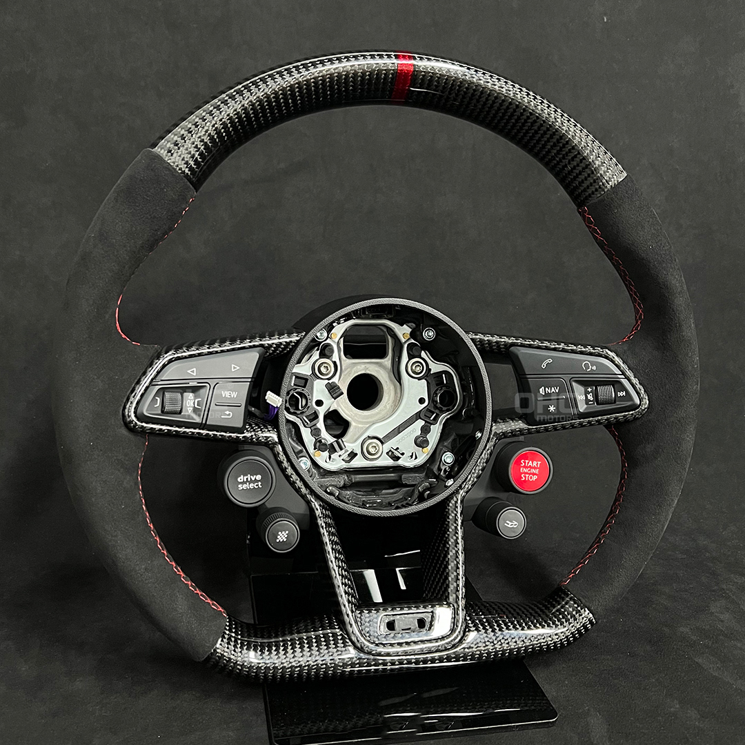Race Real Carbon Fiber Steering Wheel for Audi R8 2