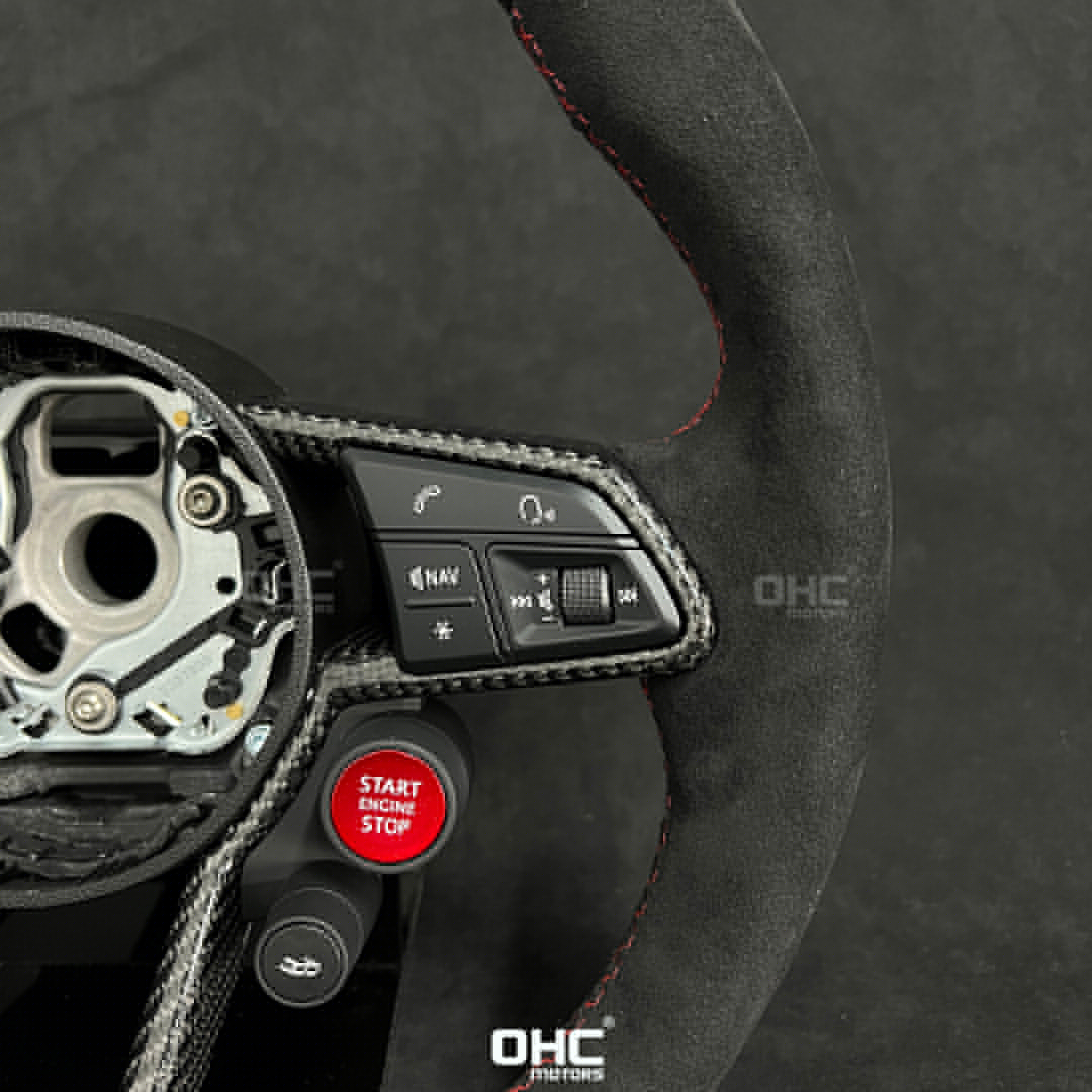 Race Real Carbon Fiber Steering Wheel for Audi R8 5