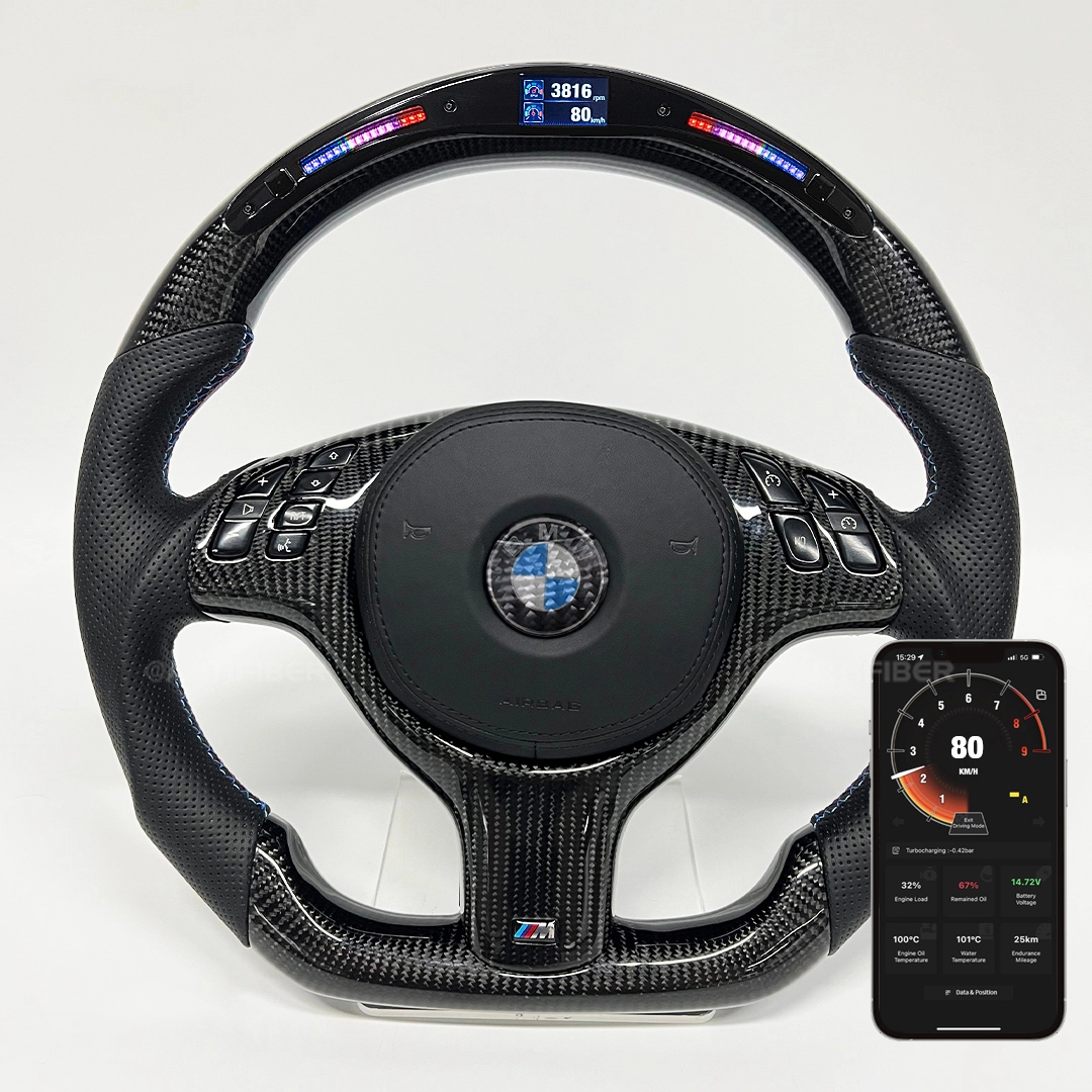 Volante de carbono para M e82 E39 E46 M3 5 Série 1 Série 1 1
