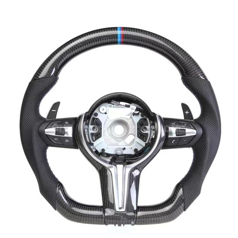 Real Carbon Fiber Steering Wheel for BMW M3 M4 M Series 3