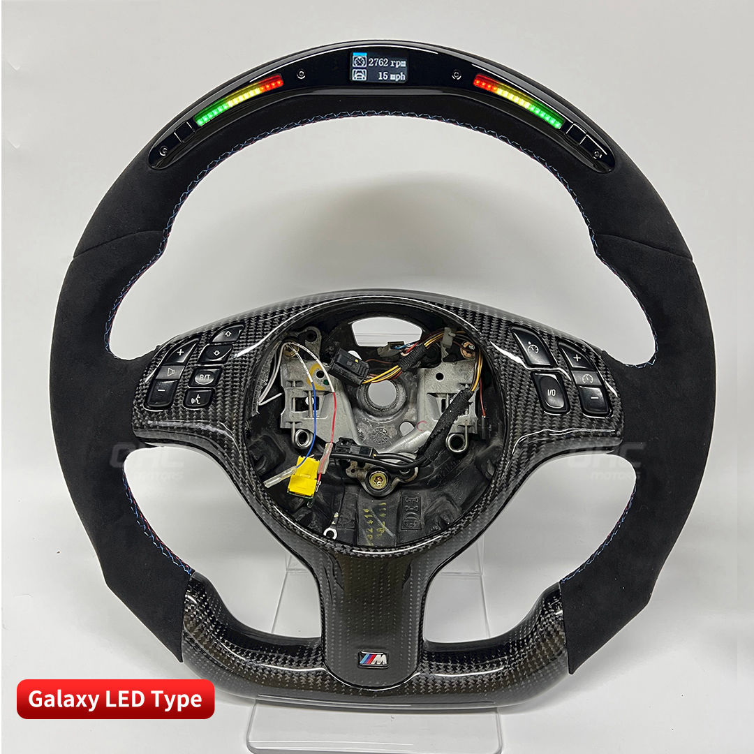 Carbon Fiber LED Steering Wheel for BMW E46 4