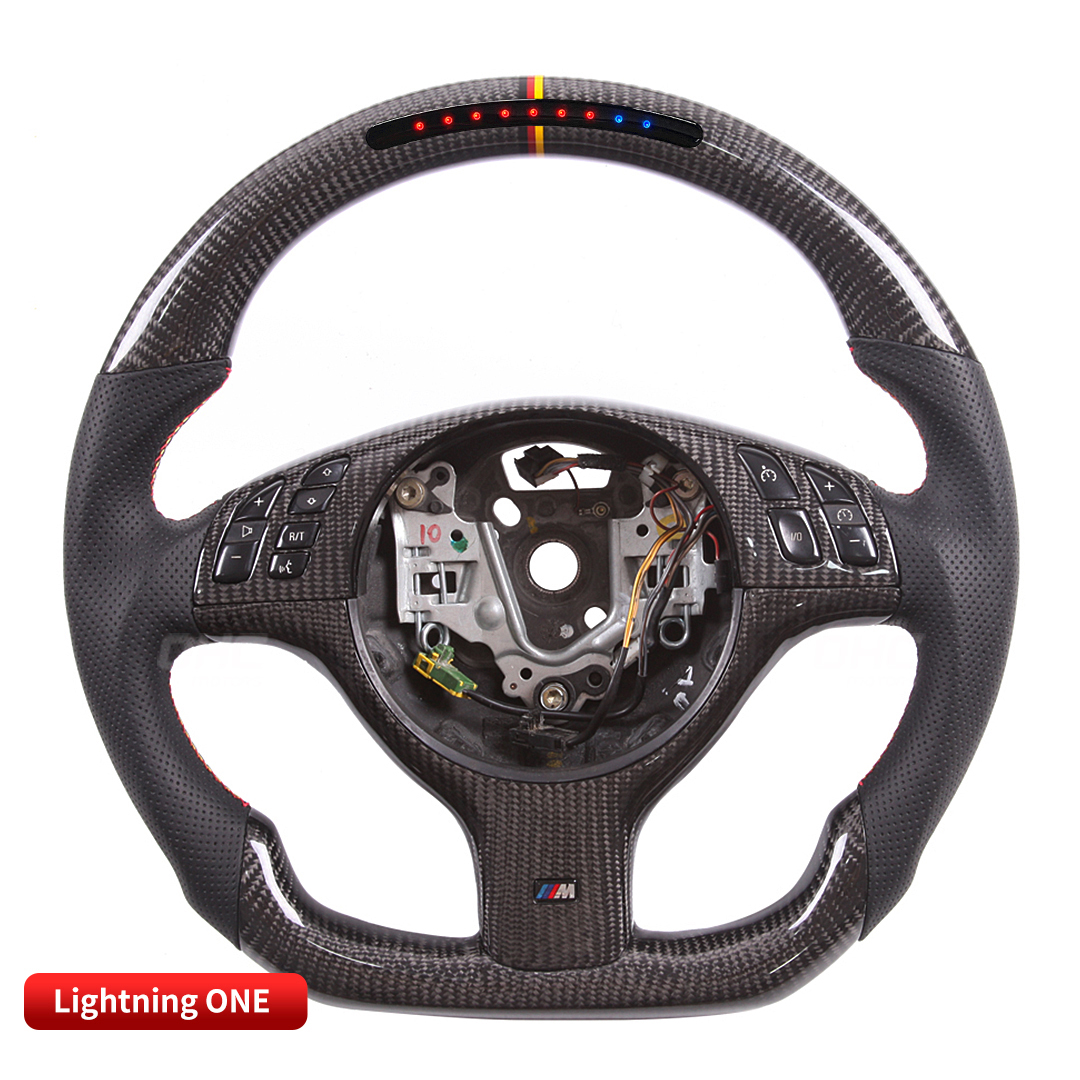 Carbon Fiber LED Steering Wheel for BMW E46 3