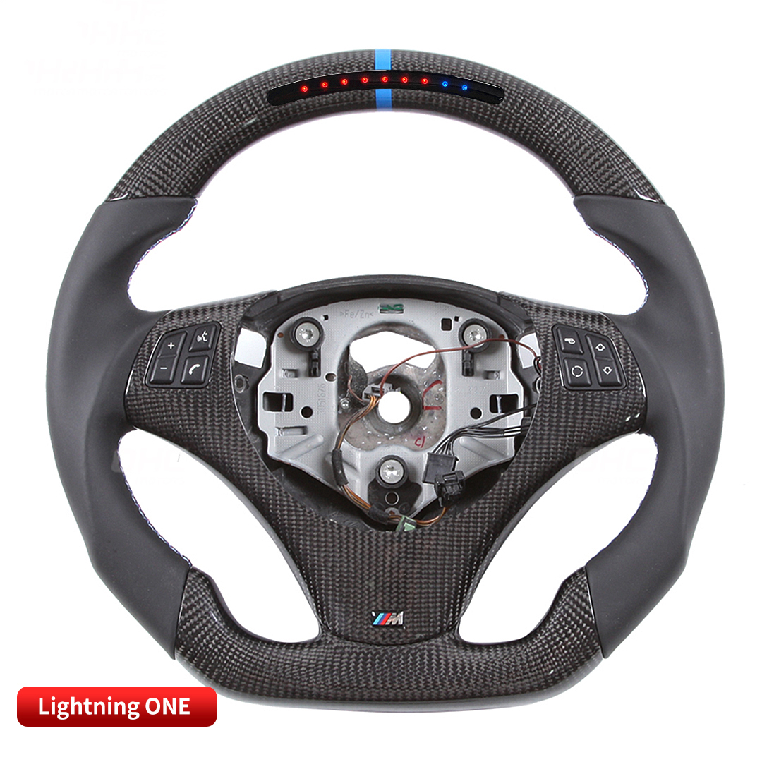 Carbon LED Steering Wheel For BMW E82 E90 E87 E91 E92 E93 3 Series 4