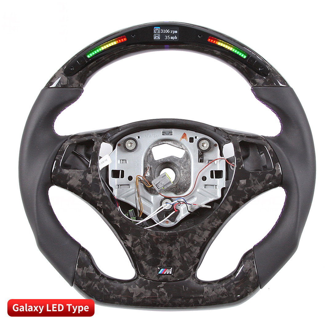 Carbon LED Steering Wheel For BMW E82 E90 E87 E91 E92 E93 3 Series 3