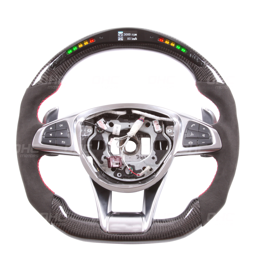 Carbon Steering Wheel For W204 W205 A45 A63 C45 C63 GLE63 AMG E63 1