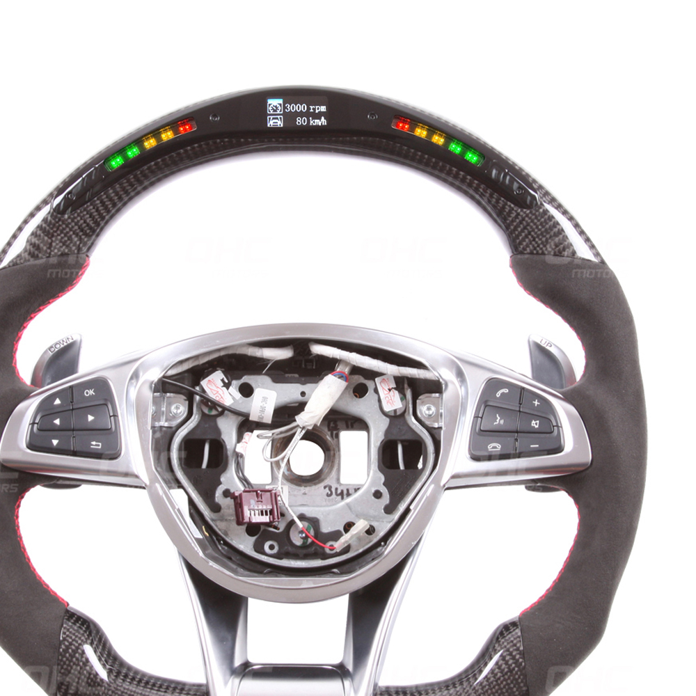 Carbon Steering Wheel For W204 W205 A45 A63 C45 C63 GLE63 AMG E63 3
