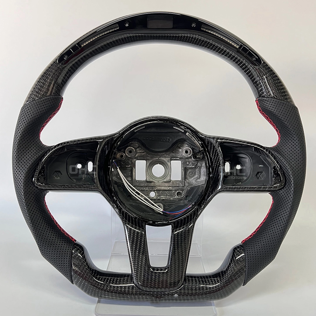Rodo de direção de fibra de carbono genuíno para Mercedes Benz 1