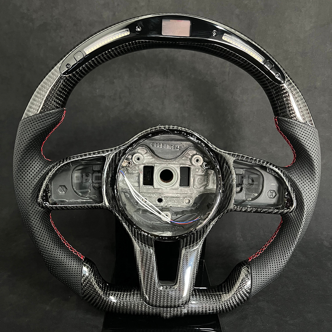 Véritable volant en fibre de carbone pour Mercedes Benz 6
