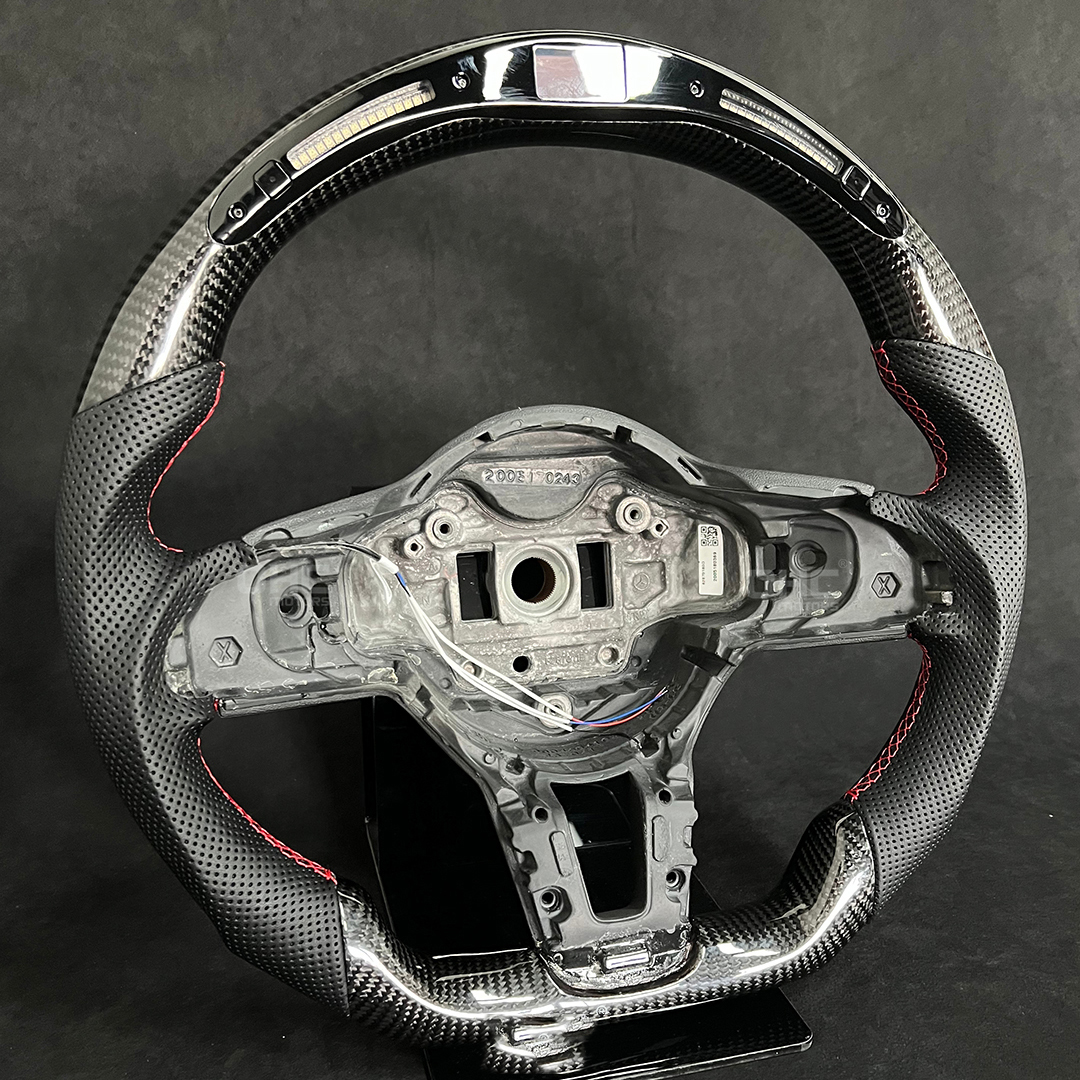 Véritable volant en fibre de carbone pour Mercedes Benz 4