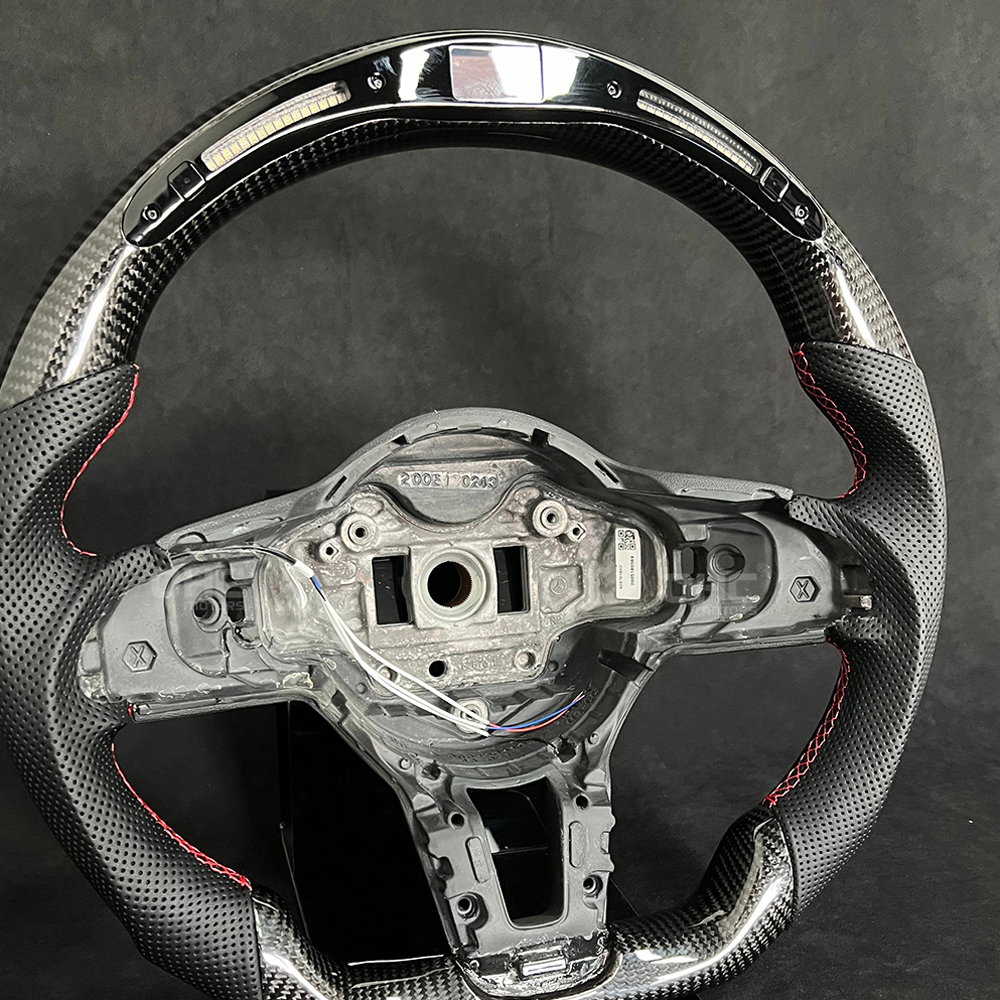Véritable volant en fibre de carbone pour Mercedes Benz 3