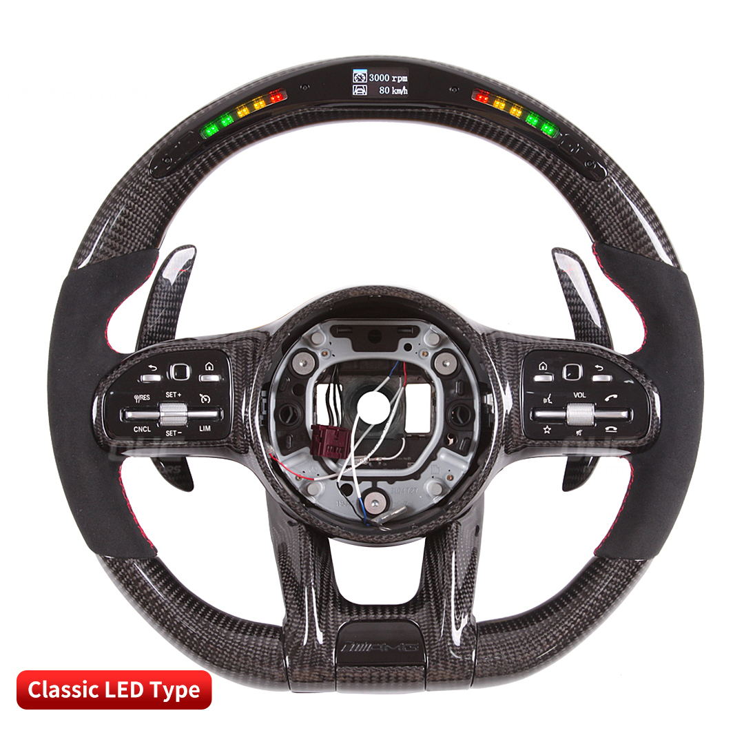 Carbon Fiber LED Steering Wheel for Mercedes Benz AMG 3