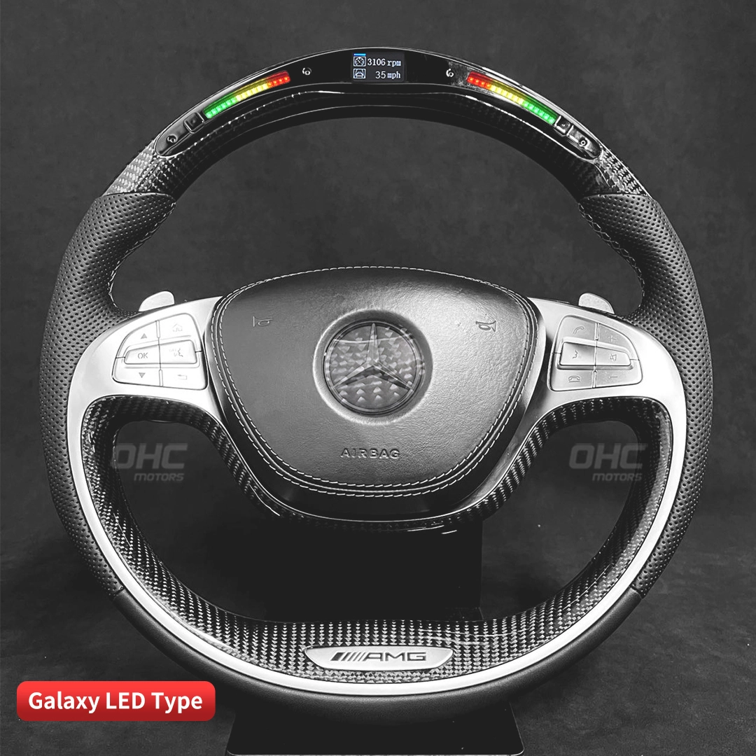 Volante liderado por fibra de carbono para Mercedes Benz AMG W221 1