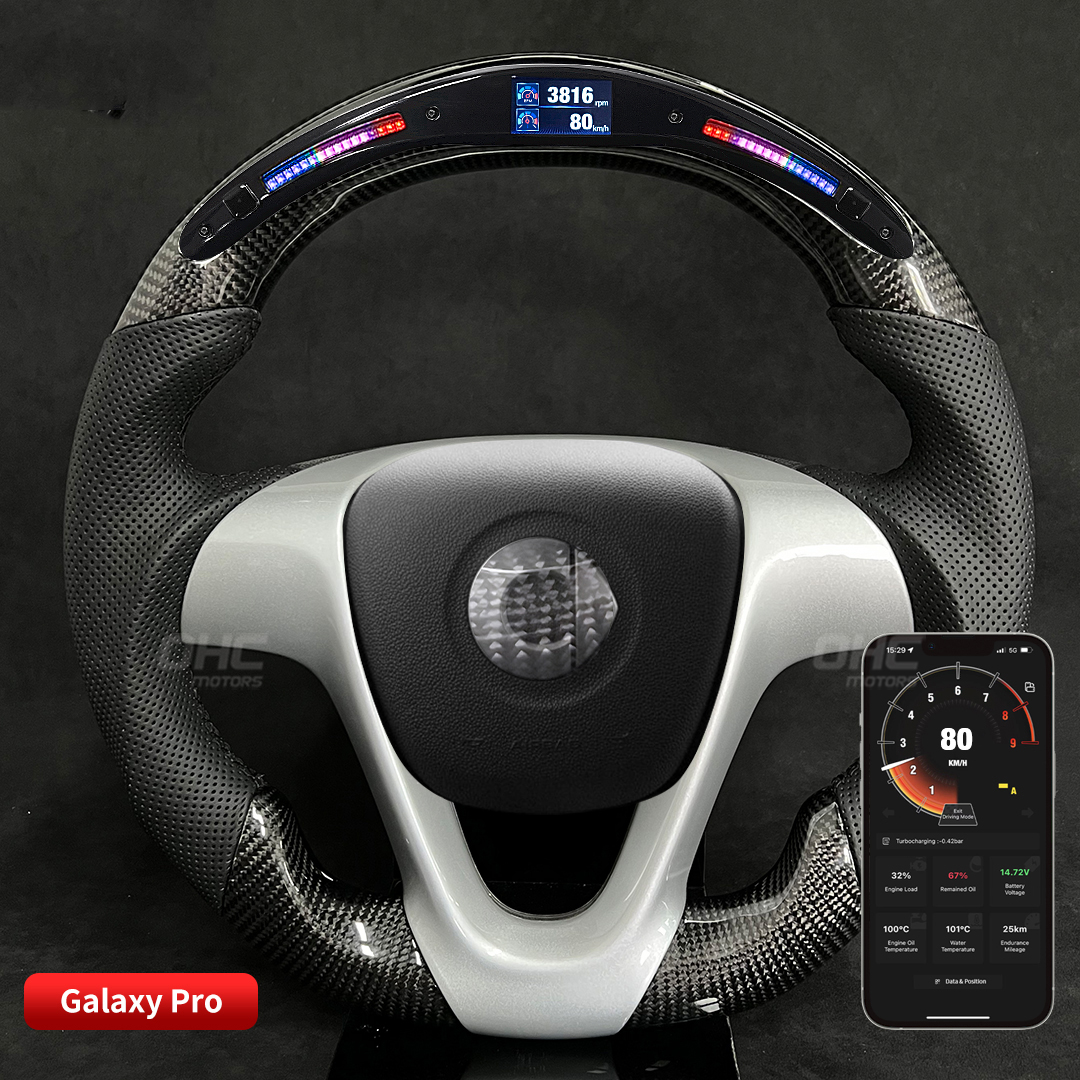 Fibre de carbone LE LED CONSEIL POUR MERCEDES BENZ SMART 451 3