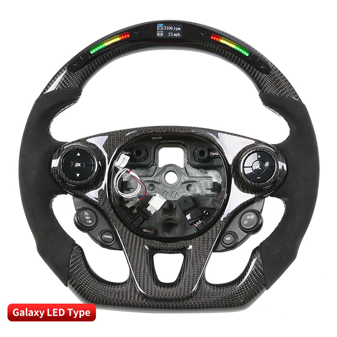 Carbon Fiber LED Steering Wheel for Mercedes Benz Smart 453 4