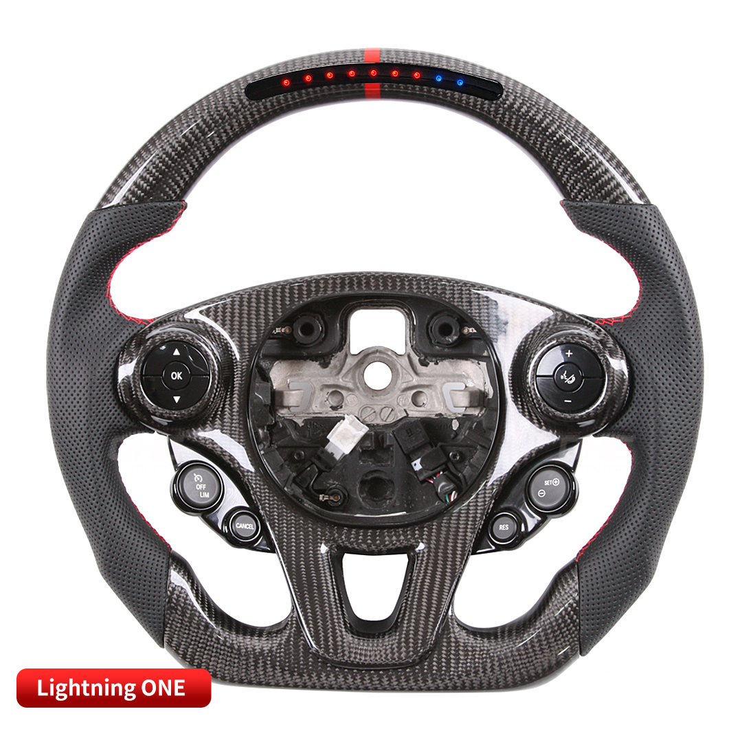 Carbon Fiber LED Steering Wheel for Mercedes Benz Smart 453 2