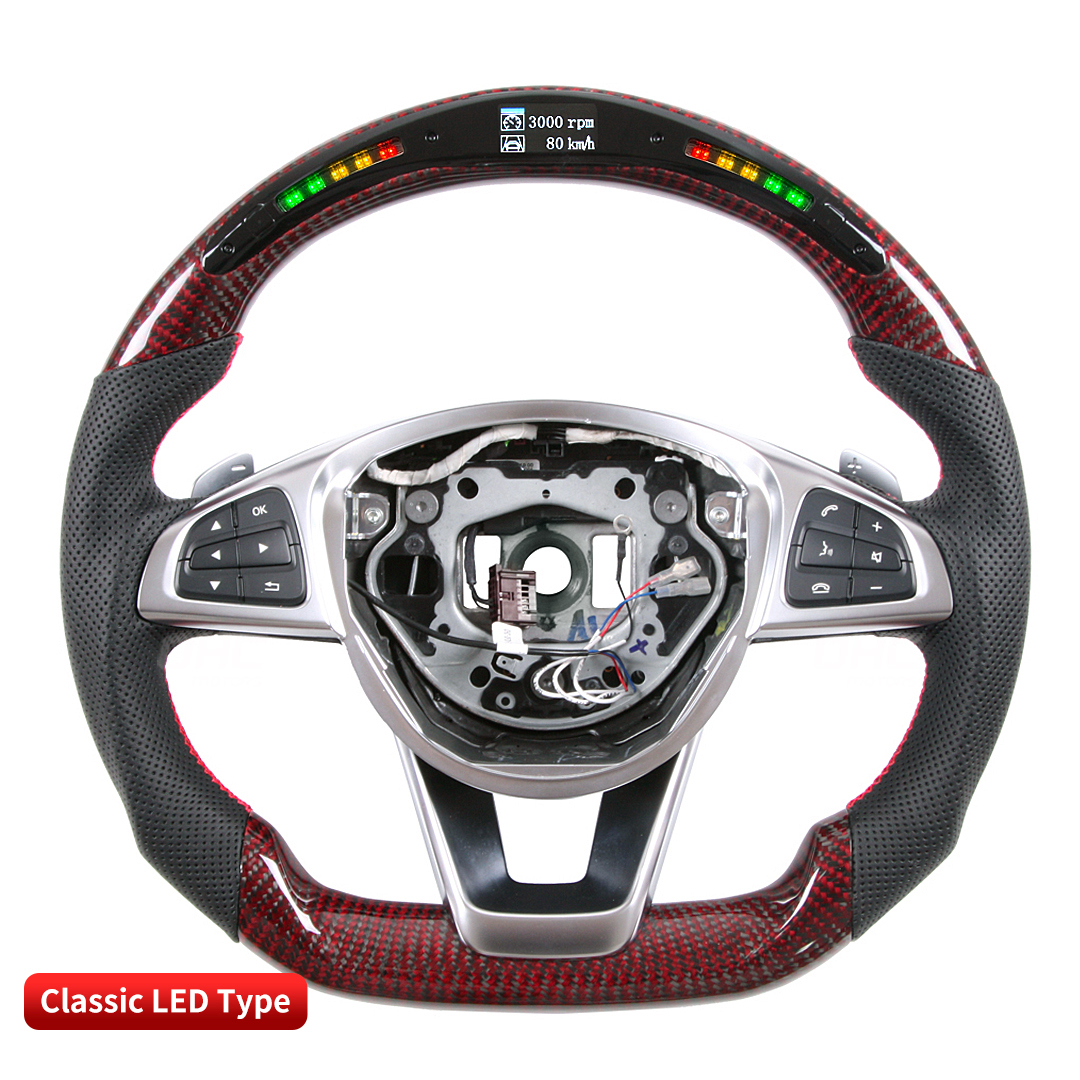 Carbon Fiber LED Steering Wheel for Mercedes Benz W205 3