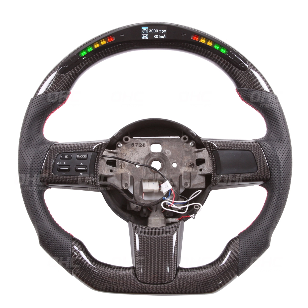 Visor de LED de fibra de carbono real compatível com o RX para RX8 1