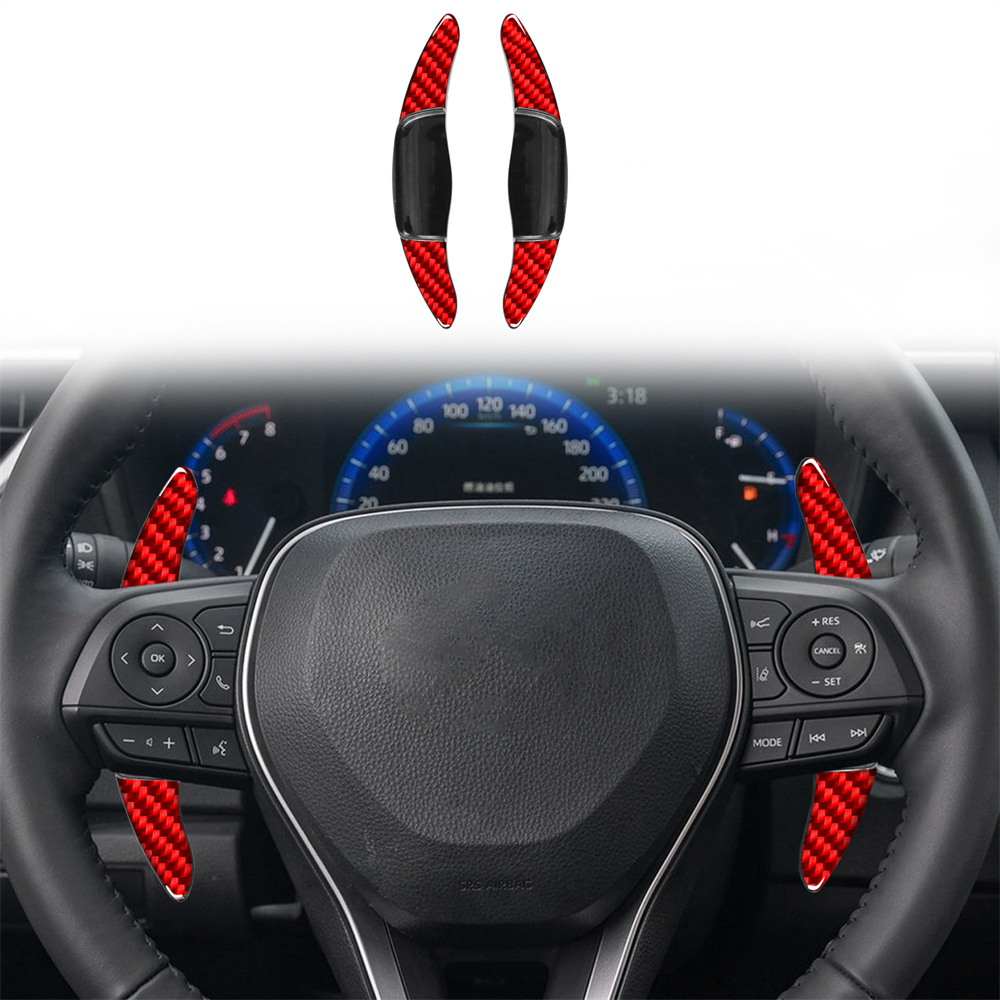Carbon Fiber Steering Wheel Shift Paddle For Toyota Camry 4