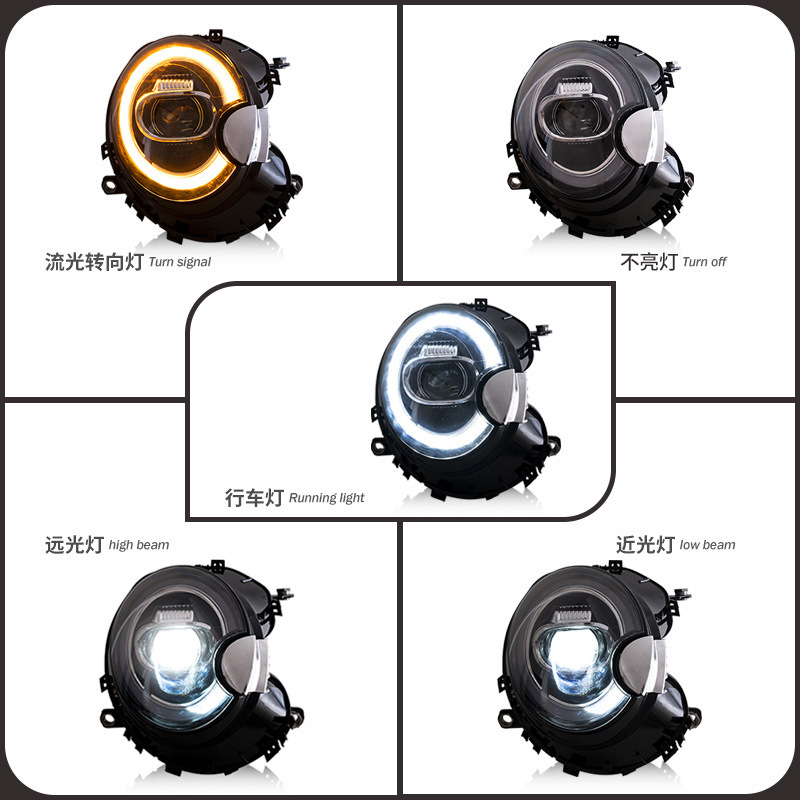 Auto-LED-Scheinwerferbaugruppe für Mini Cooper F56 F57 F58 F59 2007-2013 3