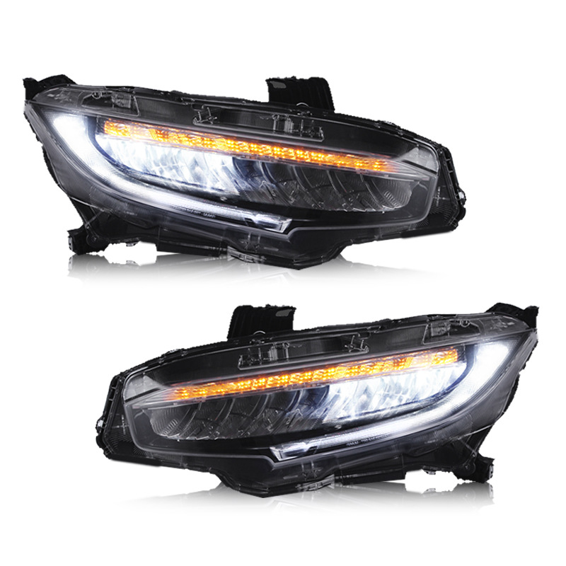 Car LED Headlight Assembly For Honda Tenth Generation Civic 2016 2