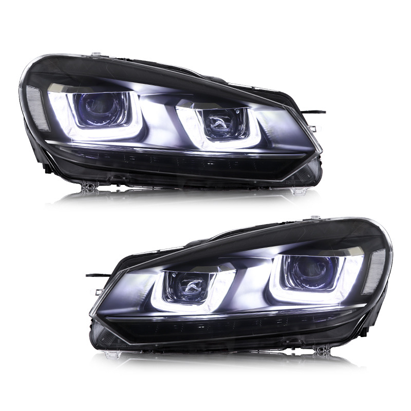 Car Styling LED Headlights Assembly For Volkswagen Golf 6 2010-2014 2