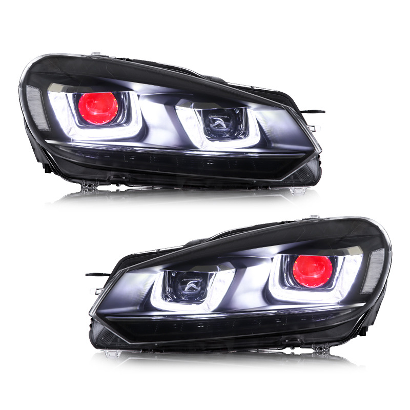 Car Styling LED Headlights Assembly For Volkswagen Golf 6 2010-2014 3