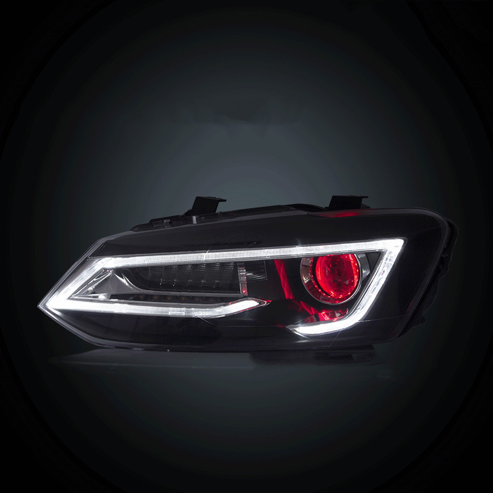 Car LED Headlight Assembly For Volkwagen Polo 2011-2017 Head Lamp 2