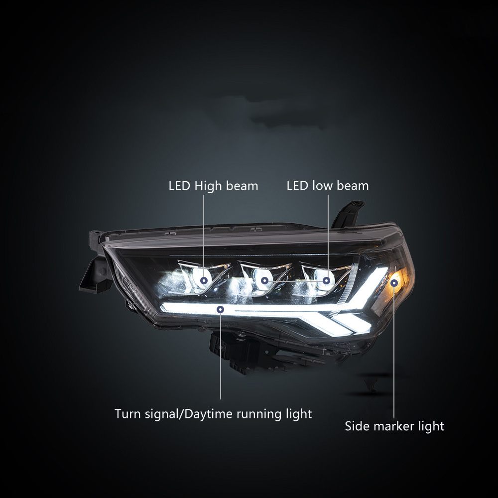 Сборка светодиодов автомобиля для Toyota 4runner 2014-2021 Передняя лампа 2
