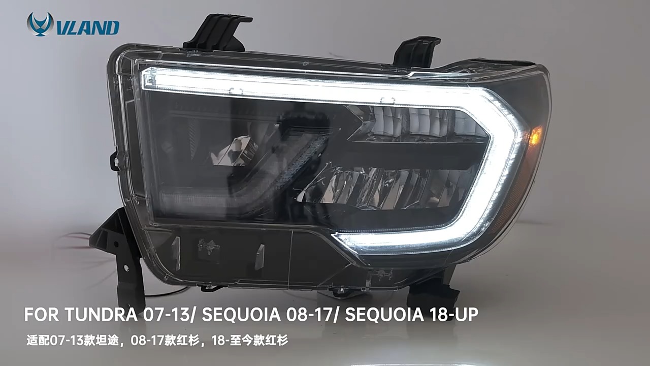 Car LED Headlights Assembly Front Lamp For Toyota 07-13 Tundra 1